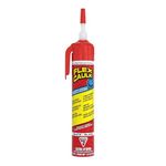 Flex Caulk, Silicone, Waterproof & Weatherproof Sealant, Strong, Indoor, Outdoor, Bath, Kitchen, Shower, Sink, Window, Baseboards, Door, RV, Roof, Wood, Glass, Tile, Marine, White, 6.5 oz, 1-Pack