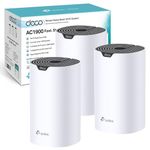 TP-Link Deco S7 AC1900 Whole Mesh Wi-Fi System, Dual-Band with Gigabit Ports, Coverage up to 5,600 ft2, Connect 150 devices, 1.2 GHz CPU, Work Amazon Alexa, Parental Controls, Pack of 3