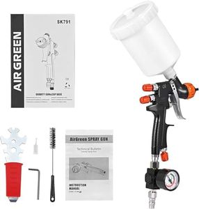 Ovshnrr Pistolet de Pulvérisation à Alimentation par Gravité HVLP Pistolet à Peinture Pneumatique Buse de 1,3 mm 600CC Coupe de Mélange de Peinture Aérographe