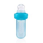 Nuby EZ Squeeze Weaning Self Feeder Baby Spoon, Blue