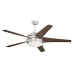 Emerson CF955LBS Midway Eco 54-inch Modern Ceiling Fan, 5-Blade Ceiling Fan with LED Lighting and 6-Speed Remote Control