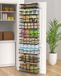 VyGrow 9-Tier Over The Door Pantry Organizer, Metal Pantry Organizers and Storage with Adjustable Basket, Spice Rack Seasoning Shelves, Over the Door Organizer for Pantry Kitchen Laundry Bathroom