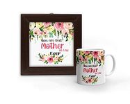 Khakee You are Best Mother in Law Printed Blue Coffee Mug 325 ml and Poster Frame(6x6)- Gift for Mother in Law -Birthday-Anniversary