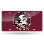 Rico Industries unisex Inlaid Metal License Plate Florida State Laser Tag Red, Red, 6 x 12- US