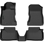 Findway F100 3D Car Floor Mat/Liner (TPE Rubber) Compatible with Subaru WRX 2022-2024, All Weather, Laser Scanned, Great Coverage. for 1st & 2nd Row - Black