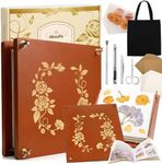 Aboofx Extra Large Wooden Flower Press Kit with Carrying Bag, 10 Layers 10" x 10" Flower Pressing Kit DIY Arts and Craft Kit for Adults, DIY Pressed Flower Plant Preservation Kit Gift