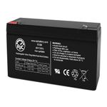 Amav Enterprise Power Rider MBAT12A 6V 12Ah Wheelchair Battery - This is an AJC Brand Replacement