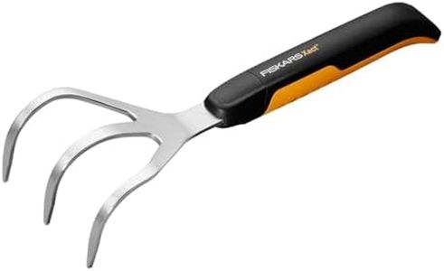 Fiskars Xact Cultivator, Length: 32.3 cm, Width: 9.2 cm, Black/Orange, Stainless Steel/Plastic, Xact, 1027047