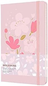 Moleskine Limited Edition Sakura Notebook, Hard Cover, Large (5" x 8.25"), Ruled/Lined, Graphic 1, 240 Pages