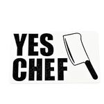 Yes Chef Fridge Magnet | The Bear Merchandise | Yes Chef with Chef's Knife | Made in USA (Butcher Knife, Black & White)
