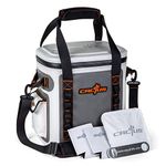 CACTUS Mojave 23 Party Kit - Insulated Soft Cooler/Non-Permeable/Long Lasting Cold Tech + Free Bonus Items: Soft Cold Pack, Neo Drink Holders, Stainless Opener w/Magnetic Front Panel (Sunrise Orange)