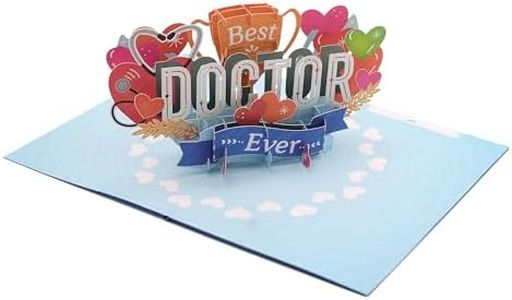 Carte pop-up 3D « Best Doctor Ever » faite à la main, carte de remerciement pour hôpital, cadeau pour médecin, remerciement médecin