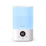 Humidifiers for Large Room, 3.5L Cool Mist Essential Oil Diffuser for Bedroom, Adjustable Humidity Control, Top fill humidifier for Baby & Plant, Auto Shut-Off, White