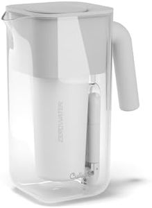 Culligan with ZeroWater Technology 7-Cup Water Filter Pitcher – Includes 5-Stage Advanced Water Filter, IAPMO Certified to Reduce Lead, Total PFAS (Forever Chemicals), Mercury, Fluoride, and Chlorine