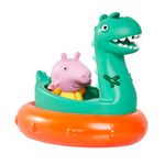 TOMY Toomies Peppa Pig George's Dinosaur Bath Float, Baby Bath Toys, Kids Bath Toys for Water Play, Fun Bath Accessories for Babies & Toddlers, Suitable for 18 Months, 2, 3 & 4 Year Olds