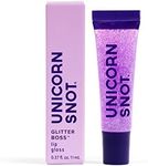 UNICORN SNOT Glitter Lip Gloss - Sparkly Lip Shine - Stocking Stuffers for Women, Gifts for Teen Girls - Vegan & Cruelty-Free Non-Sticky Formula Lip Gloss Glitter Makeup - Holographic Purple (Orchid)