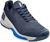 WILSON Men's Rush Pro 4.0 Sneaker, Navy Blazer/White/Lapis Blue, 8.5