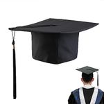 VALICLUD Adjustable Graduation Hat Mortarboard Graduation Cap with Tassels Graduate Uniform Accessories Adults Graduation Cap