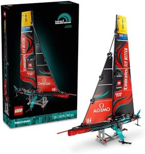 LEGO® Technic Emirates Team New Zealand AC75 Yacht 42174 Building Kit, Sailing Boat Set for Adults Who Love to Sail, Build-a-Boat Toy for Fans of Creative and Relaxing Activities