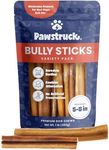 Pawstruck Premium 5-8" Bully Sticks for Dogs, 1 lb Bag - 100% Digestible Natural Beef Low Odor Long Lasting Chew for Medium Large Dogs - Single Ingredient Rawhide Free Treat Enrichment