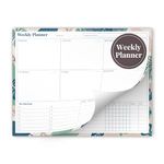 Rileys and Co. Ultimate Undated Weekly Planner Pad with Habit Tracker, Weekly Calendar Pad Tear Off, 52 Tearaway Sheets, Weekly To Do List Notepad, Goal Tracker, Heavy-Duty & Durable, 28 x 21.5 cm