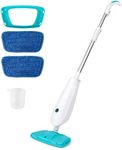 PETSITE Steam Mop, 1100W Floor Steam Cleaner for Hardwood and Tile, Laminate, Carpet, Including 2 Washable Mop Pads & Carpet Glider
