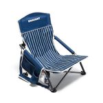 ENAVANT Portable Folding Beach Chair: Chaise de Plage, Compact Lawn Chairs, with a Cup Holder and Carry Bag Included.