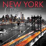 New York Glitz | 2023 12 x 24 Inch Monthly Square Wall Calendar | Graphique de France | NY Architecture Urban