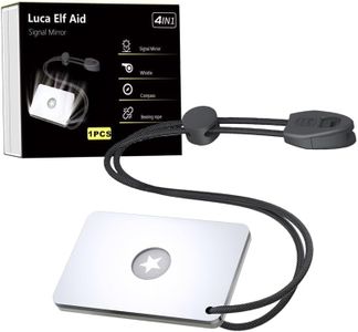 Luca Elf Aid EDC Outdoor Survival Signal Mirror Tool sea Stern Survival Signal Reflector Small Signal Mirror, Small Emergency Military Long-Distance Communication to Send Reflective Survival Signal