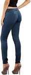 Hybrid & Company Women's Butt Lift Stretch Denim Jeans P37369SKX Darkwash 18