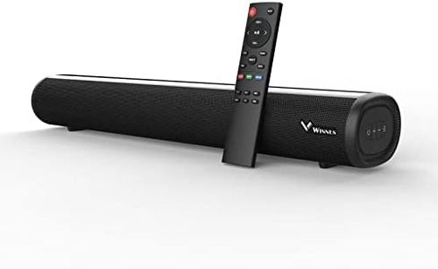 Sound Bar for TV, Zeerkeer 16-Inch Ultra Slim 2.0ch Mini Sound Bar with 3 EQ Modes and Remote Control, Wired and Wireless Bluetooth 5.0 Home Theater Speaker, Optical/Aux/Coaxial/HDMI/USB Connections