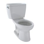 TOTO CST744E#11 Eco#Drake Elongated Bowl Toilet C744E+St743E, Colonial White