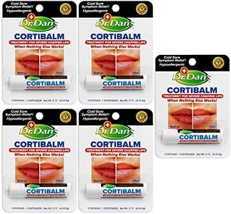 Dr. Dan's CortiBalm Lip Balm Tube for Chapped Lips | 0.14 oz (5-Pack)