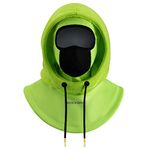 ROCKBROS Ski Mask Thermal Fleece Balaclava for Cold Weather Winter Green