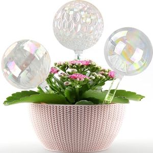 E-feilai Plant Watering Globes,Glass Watering Devices,Self-Watering System Spikes, Automatic Plant Waterer,Self Watering Plant Bulbs Insert [6 Pcs]