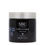 SBC Skincare Coffee & Sugar Body Scrub 500g, Exfoliating Body Scrub, Nourishing, Softening, Smoothing