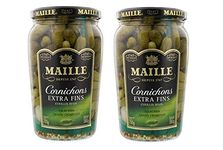 French Extra Fine Gherkins Maille-Cornichons Extra Fins- 2 x 220 gr