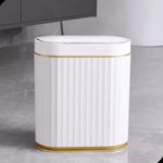 Kuber Industries 7L Stainless Steel Automatic Touchless Motion Sensor Dustbin | Quick Open, Soft Close Lid Garbage Bin for Kitchen Bathroom | Indoor & Outdoor Trash Can