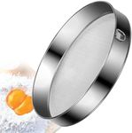 Flour Sieves Stainless Steel Kitchen Sieve Fine Mesh Round Flour Sifter Strainer for Baking Cakes