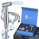 Bidet Sprayer for Toilet | Handheld Bidet Shattaf Toilet Spray | Stainless Steel Bathroom Baby Cloth Diaper Sprayer | Support Wall or Toilet Mount Aqua Earth