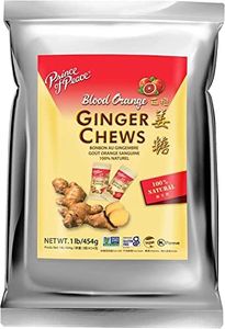 Prince of Peace Blood Orange Ginger Chews, 1 lb. – Candied Ginger – Candy Pack – Ginger Chews Candy – Natural Candy