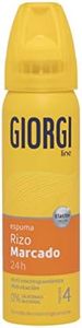 Giorgi Line - Espuma Rizo Marcado 24h, Anti Escrespamiento e Hidratación, 0% Siliconas y Alcohol, Fijación 4 - Formato Viaje, 100 ml