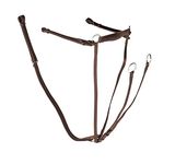 Gallop Economy Leather Breastplate Martingale, Full Size, Brown