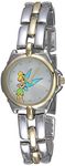 Disney Women's Tinkerbell Sunray Dial Two Tone Bracelet Watch Silver TK2020