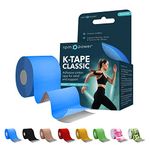 RPM Power Kinesiology Tape (CLASSIC) - Sports Tape, Latex Free, Water Resistant Tape for Muscles & Joints - Perfect for Sports, Muscle Aches & Rehabilitation (Single Box, Blue)