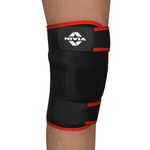 Nivia Knee Support for men and women|Knee Brace|Knee Guard |Knee Cap|Knee Wrap|Knee pain relief |Knee Belt|Running|cycling, Gym For Comfort & Adjustable with Velcro, Made of Neoprene Free Size(Black)