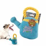 BarkButler x FOFOS Garden Watering Can Dog Toy - Blue and Yellow, Squeaker Inside, Soft Fabric, Rope Toys for Dogs, Dog Toys for Small Dogs and Medium Dogs (0-20kgs)