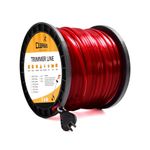 Cluparis 3-Pound Heavy Duty Square Trimmer Line .155-inch-by-280-ft Commercial String Trimmer Line in Spool, 0.155" Nylon Weed Eater String with Bonus Line Cutter（Red）