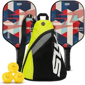 Selkirk Sport SLK Helix Pro Pickleball Paddle | Thermoformed Carbon Fiber Core Pickleball Paddles with Carbon Fiber & Fiberglass Hybrid Face | Unmatched Control | Patriot Bundle