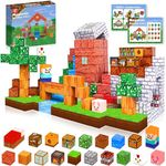 GraceDuck Magnetic Blocks 100PCS Magnet Building Cube Game, Constructions Toys for Boys & Girls Age 3 4 5 6 7 STEM Montessori Stacking Toy, Sensory Tiles Building Christmas for Toddlers